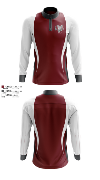 Quarter Zip Jacket, Bishop Conaty - Our Lady of Loretto Golf, Golf, Teamtime, Team time, sublimation, custom sports apparel, team uniforms, spirit wear, spiritwear, sports uniforms, custom shirts, team store, custom team store, fundraiser sports, apparel fundraiser