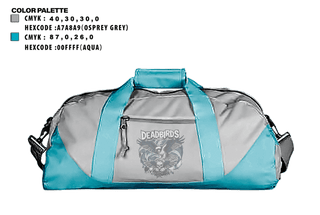 Duffle Bag, Deadbird RFC, Rugby, Teamtime, Team time, sublimation, custom sports apparel, team uniforms, spirit wear, spiritwear, sports uniforms, custom shirts, team store, custom team store, fundraiser sports, apparel fundraiser