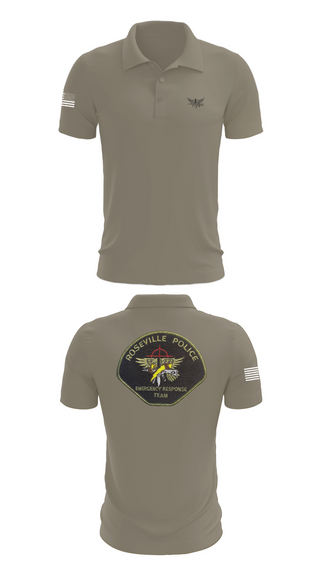 Short Sleeve Performance Polo, Roseville E.R.T., , Teamtime, Team time, sublimation, custom sports apparel, team uniforms, spirit wear, spiritwear, sports uniforms, custom shirts, team store, custom team store, fundraiser sports, apparel fundraiser