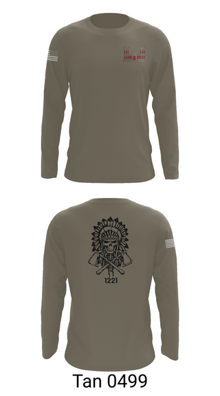 Long Sleeve Performance Shirt, 1221st Route Clearance Co., National Guard, Teamtime, Team time, sublimation, custom sports apparel, team uniforms, spirit wear, spiritwear, sports uniforms, custom shirts, team store, custom team store, fundraiser sports, apparel fundraiser