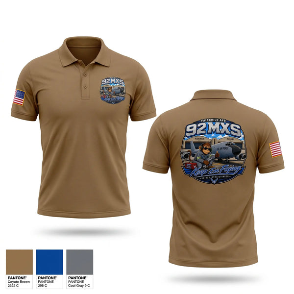 Short Sleeve Performance Polo, 92 MXS, Air Force, Teamtime, Team time, sublimation, custom sports apparel, team uniforms, spirit wear, spiritwear, sports uniforms, custom shirts, team store, custom team store, fundraiser sports, apparel fundraiser
