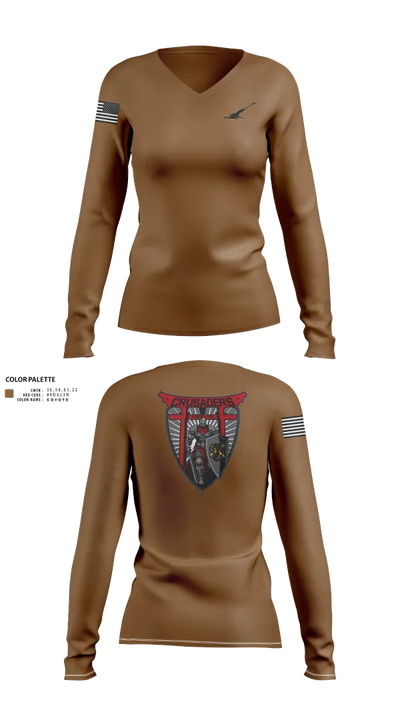 CH1LD SUPPORT 16378253 Women's Long Sleeve V-neck Shirt - 21