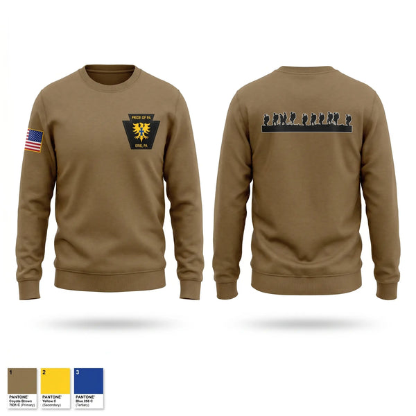 Crew Neck Sweatshirt, Pride of Pa, Army, Teamtime, Team time, sublimation, custom sports apparel, team uniforms, spirit wear, spiritwear, sports uniforms, custom shirts, team store, custom team store, fundraiser sports, apparel fundraiser