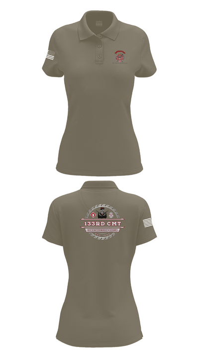 133rd Construction Management Team 6811495 Women's Short Sleeve Performance Polo  - 75