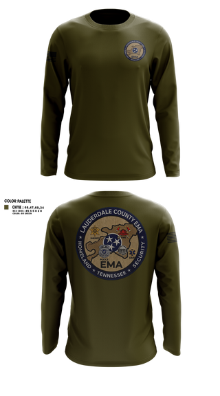 Long Sleeve Performance Shirt, Lauderdale County Emergency Management Homeland Securtiy, Fire Department, Teamtime, Team time, sublimation, custom sports apparel, team uniforms, spirit wear, spiritwear, sports uniforms, custom shirts, team store, custom team store, fundraiser sports, apparel fundraiser