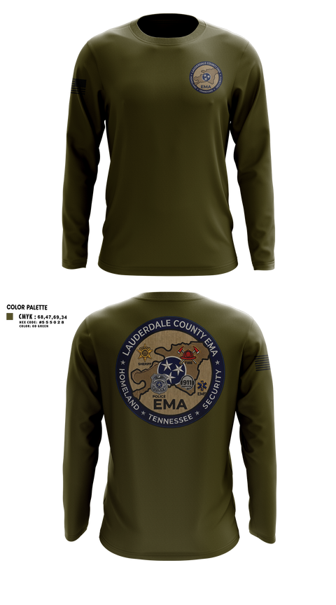 Long Sleeve Performance Shirt, Lauderdale County Emergency Management Homeland Securtiy, Fire Department, Teamtime, Team time, sublimation, custom sports apparel, team uniforms, spirit wear, spiritwear, sports uniforms, custom shirts, team store, custom team store, fundraiser sports, apparel fundraiser