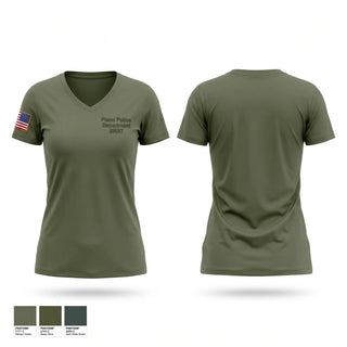 Womens Short Sleeve Vneck Shirt, Plano Police Department SWAT, Police, Teamtime, Team time, sublimation, custom sports apparel, team uniforms, spirit wear, spiritwear, sports uniforms, custom shirts, team store, custom team store, fundraiser sports, apparel fundraiser