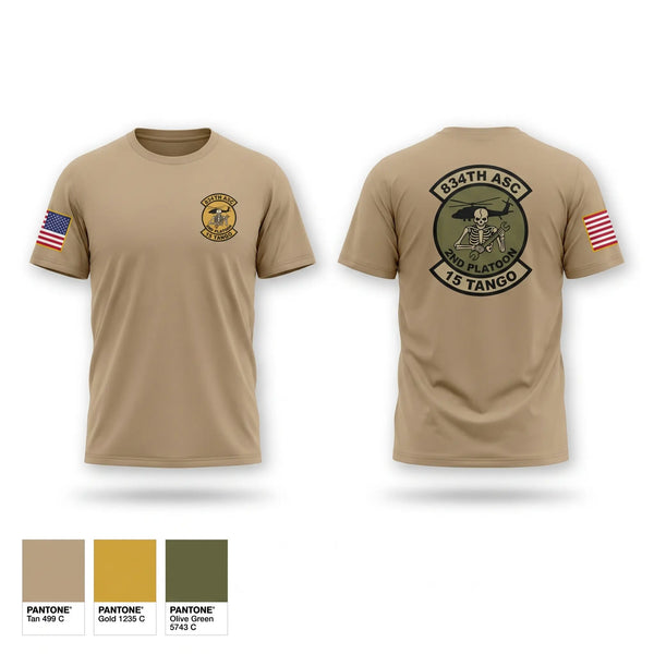 Old School Cotton Feel Shirt, B-Co 834th ASB, National Guard, Teamtime, Team time, sublimation, custom sports apparel, team uniforms, spirit wear, spiritwear, sports uniforms, custom shirts, team store, custom team store, fundraiser sports, apparel fundraiser