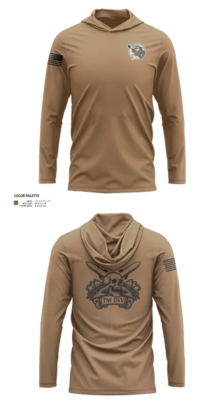 Long Sleeve Performance Shirt with hood, USS Illinois (SSN 786), , Teamtime, Team time, sublimation, custom sports apparel, team uniforms, spirit wear, spiritwear, sports uniforms, custom shirts, team store, custom team store, fundraiser sports, apparel fundraiser