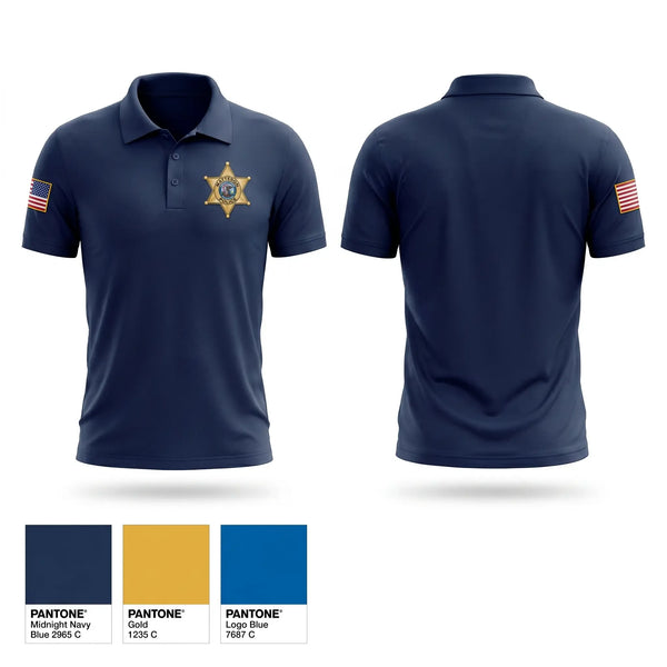 Short Sleeve Performance Polo, Matteson, Police, Teamtime, Team time, sublimation, custom sports apparel, team uniforms, spirit wear, spiritwear, sports uniforms, custom shirts, team store, custom team store, fundraiser sports, apparel fundraiser