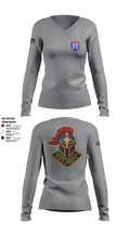 RICS Raiders 86682498 Women's Long Sleeve V-neck Shirt - 6