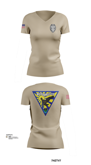 Womens Short Sleeve Vneck Shirt, ACCLOGWING SECURITY, , Teamtime, Team time, sublimation, custom sports apparel, team uniforms, spirit wear, spiritwear, sports uniforms, custom shirts, team store, custom team store, fundraiser sports, apparel fundraiser
