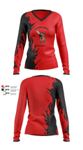 Cheyenne Central Women's Long Sleeve V-neck Shirt - 3