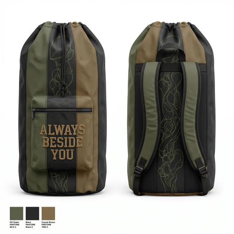 Gear Bag, Always beside you, EMS/EMT, Teamtime, Team time, sublimation, custom sports apparel, team uniforms, spirit wear, spiritwear, sports uniforms, custom shirts, team store, custom team store, fundraiser sports, apparel fundraiser