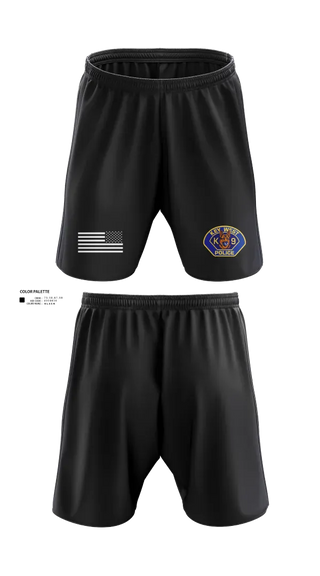 Athletic Shorts With Pockets, Key West Police K-9 Unit, Police, Teamtime, Team time, sublimation, custom sports apparel, team uniforms, spirit wear, spiritwear, sports uniforms, custom shirts, team store, custom team store, fundraiser sports, apparel fundraiser