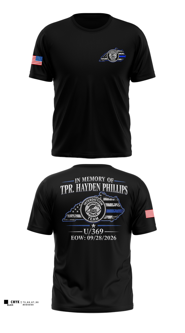 Kentucky State Police DESI Old School Cotton Shirt - 5