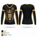 Elite Golden Lions 24741993 Women's Long Sleeve V-neck Shirt - 1