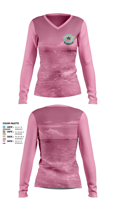 Aviators of Fastpitch Women's Long Sleeve V-neck Shirt - 5