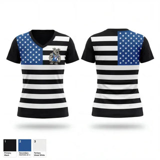 Womens Short Sleeve Vneck Shirt, THE DOG POUND, Wrestling, Teamtime, Team time, sublimation, custom sports apparel, team uniforms, spirit wear, spiritwear, sports uniforms, custom shirts, team store, custom team store, fundraiser sports, apparel fundraiser