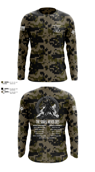 Long Sleeve Performance Shirt, Senior Leaders Course FY26-009, Army, Teamtime, Team time, sublimation, custom sports apparel, team uniforms, spirit wear, spiritwear, sports uniforms, custom shirts, team store, custom team store, fundraiser sports, apparel fundraiser