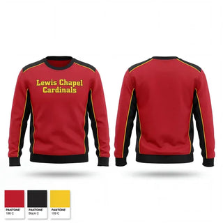 Crew Neck Sweatshirt, Lewis Chapel Cardinals, Baseball, Teamtime, Team time, sublimation, custom sports apparel, team uniforms, spirit wear, spiritwear, sports uniforms, custom shirts, team store, custom team store, fundraiser sports, apparel fundraiser