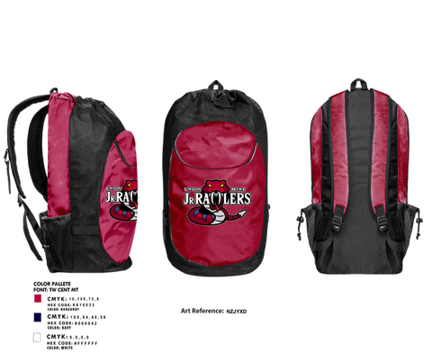Gear Bag, Union Mine Jr. Rattlers Football And Cheer, , Teamtime, Team time, sublimation, custom sports apparel, team uniforms, spirit wear, spiritwear, sports uniforms, custom shirts, team store, custom team store, fundraiser sports, apparel fundraiser