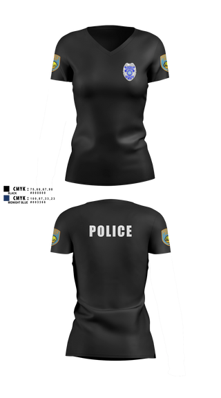 Womens Short Sleeve Vneck Shirt, team name, Police, Teamtime, Team time, sublimation, custom sports apparel, team uniforms, spirit wear, spiritwear, sports uniforms, custom shirts, team store, custom team store, fundraiser sports, apparel fundraiser