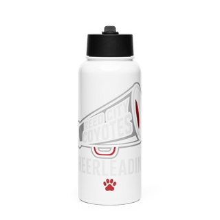 Reed City Coyotes 1554644 Stainless Steel Water Bottle with a Straw Lid