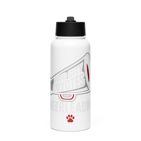 Reed City Coyotes 1554644 Stainless Steel Water Bottle with a Straw Lid