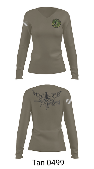 RHSWAT 31076673 Women's Long Sleeve V-neck Shirt - 73
