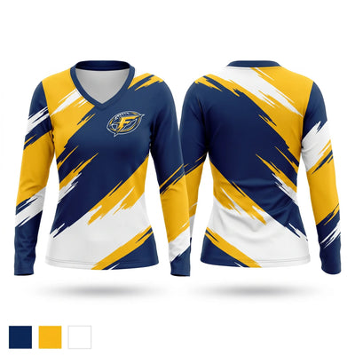Flashes Women's Long Sleeve V-neck Shirt - 1