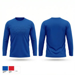 Long Sleeve Performance Shirt, Jayhawks, Softball, Teamtime, Team time, sublimation, custom sports apparel, team uniforms, spirit wear, spiritwear, sports uniforms, custom shirts, team store, custom team store, fundraiser sports, apparel fundraiser