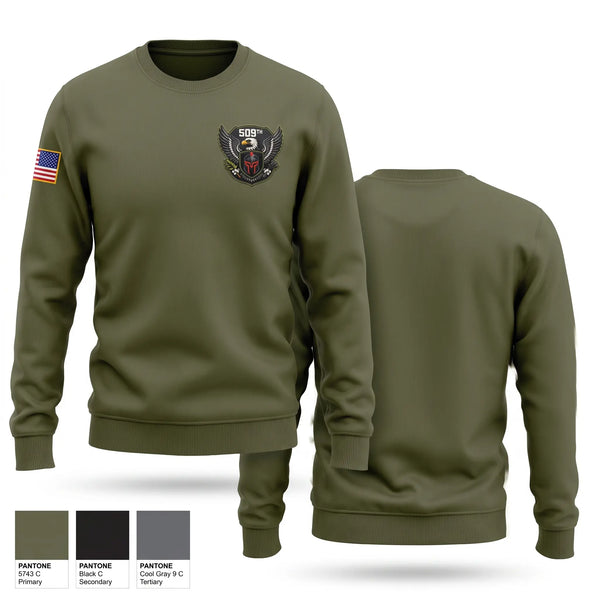 Crew Neck Sweatshirt, 509th Steel Legion, Army, Teamtime, Team time, sublimation, custom sports apparel, team uniforms, spirit wear, spiritwear, sports uniforms, custom shirts, team store, custom team store, fundraiser sports, apparel fundraiser