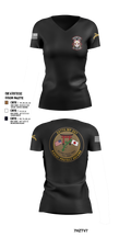 247TH Military Police Detachment Women's Short Sleeve V-neck Shirt - 11