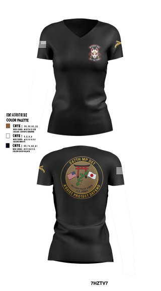 Womens Short Sleeve Vneck Shirt, 247TH Military Police Detachment, Army, Teamtime, Team time, sublimation, custom sports apparel, team uniforms, spirit wear, spiritwear, sports uniforms, custom shirts, team store, custom team store, fundraiser sports, apparel fundraiser