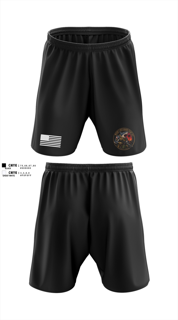 Athletic Shorts With Pockets, MESG-1 DET GUAM TEAM 707, Navy, Teamtime, Team time, sublimation, custom sports apparel, team uniforms, spirit wear, spiritwear, sports uniforms, custom shirts, team store, custom team store, fundraiser sports, apparel fundraiser