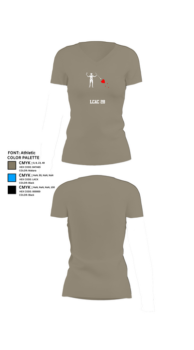 LCAC 28 25055270 Women's Short Sleeve V-neck Shirt - 61