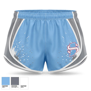 Womens Shorts, Indiana Jr Sycamores, Baseball, Teamtime, Team time, sublimation, custom sports apparel, team uniforms, spirit wear, spiritwear, sports uniforms, custom shirts, team store, custom team store, fundraiser sports, apparel fundraiser