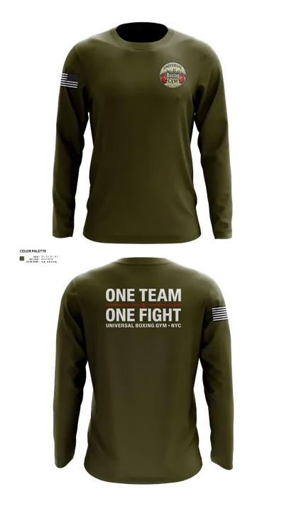 Universal Boxing Gym 90874123 Long Sleeve Performance Shirt 22