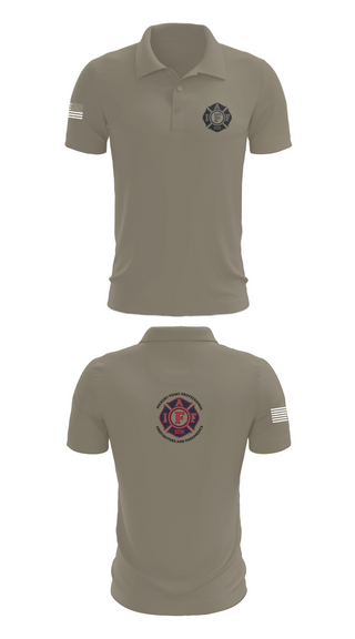 Short Sleeve Performance Polo, Local 5519, Fire Department, Teamtime, Team time, sublimation, custom sports apparel, team uniforms, spirit wear, spiritwear, sports uniforms, custom shirts, team store, custom team store, fundraiser sports, apparel fundraiser
