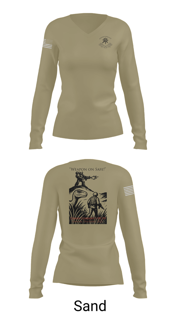 Womens Long Sleeve Vneck Shirt, C co. 1-182 IN, , Teamtime, Team time, sublimation, custom sports apparel, team uniforms, spirit wear, spiritwear, sports uniforms, custom shirts, team store, custom team store, fundraiser sports, apparel fundraiser