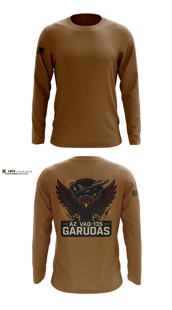 Long Sleeve Performance Shirt, VAQ-134, , Teamtime, Team time, sublimation, custom sports apparel, team uniforms, spirit wear, spiritwear, sports uniforms, custom shirts, team store, custom team store, fundraiser sports, apparel fundraiser