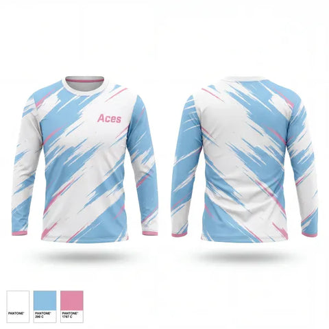 Long Sleeve Performance Shirt, Aces, Baseball, Teamtime, Team time, sublimation, custom sports apparel, team uniforms, spirit wear, spiritwear, sports uniforms, custom shirts, team store, custom team store, fundraiser sports, apparel fundraiser