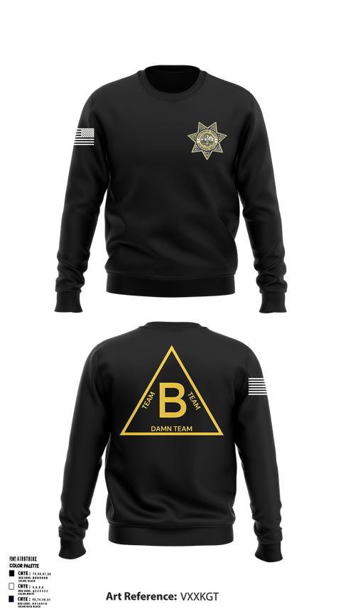 Crew Neck Sweatshirt, Bravo, Police, Teamtime, Team time, sublimation, custom sports apparel, team uniforms, spirit wear, spiritwear, sports uniforms, custom shirts, team store, custom team store, fundraiser sports, apparel fundraiser
