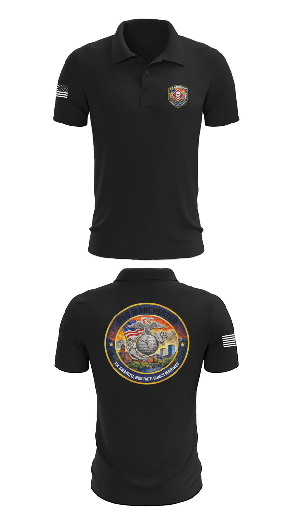 Short Sleeve Performance Polo, RSS Manchester, Marines, Teamtime, Team time, sublimation, custom sports apparel, team uniforms, spirit wear, spiritwear, sports uniforms, custom shirts, team store, custom team store, fundraiser sports, apparel fundraiser