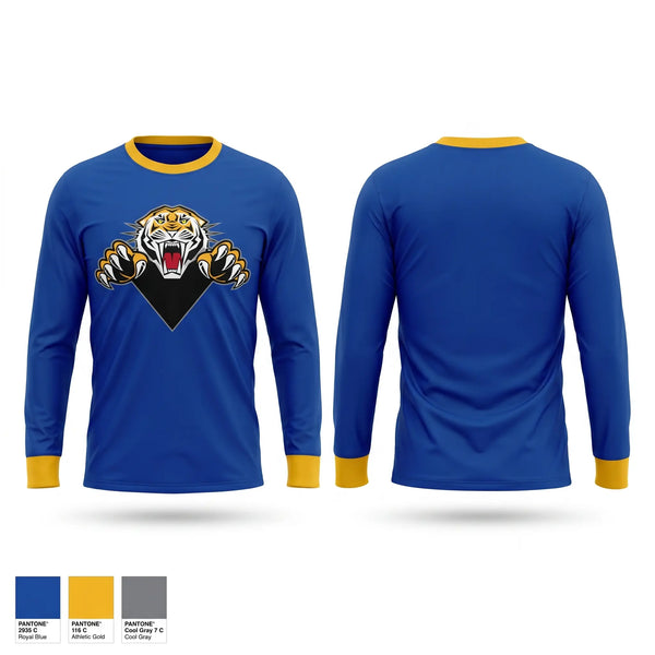 Long Sleeve Performance Shirt, Stringtown Tigers, Women's Basketball, Teamtime, Team time, sublimation, custom sports apparel, team uniforms, spirit wear, spiritwear, sports uniforms, custom shirts, team store, custom team store, fundraiser sports, apparel fundraiser