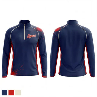 Quarter Zip Jacket, Fountain Valley Pony Baseball, Baseball, Teamtime, Team time, sublimation, custom sports apparel, team uniforms, spirit wear, spiritwear, sports uniforms, custom shirts, team store, custom team store, fundraiser sports, apparel fundraiser