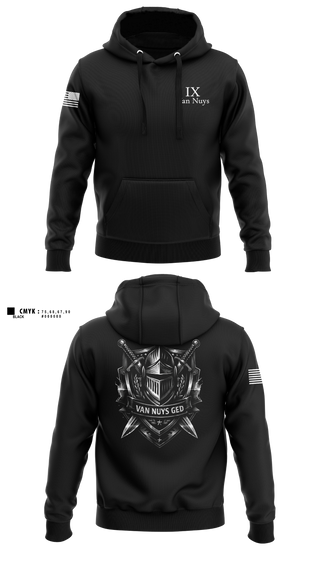 Hoodie, Van Nuys GED, Police, Teamtime, Team time, sublimation, custom sports apparel, team uniforms, spirit wear, spiritwear, sports uniforms, custom shirts, team store, custom team store, fundraiser sports, apparel fundraiser