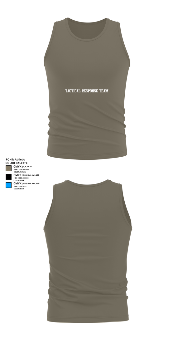 Tank Top, Tactical Response Team, , Teamtime, Team time, sublimation, custom sports apparel, team uniforms, spirit wear, spiritwear, sports uniforms, custom shirts, team store, custom team store, fundraiser sports, apparel fundraiser