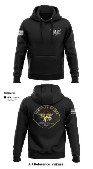Hoodie, Roseville E.R.T., , Teamtime, Team time, sublimation, custom sports apparel, team uniforms, spirit wear, spiritwear, sports uniforms, custom shirts, team store, custom team store, fundraiser sports, apparel fundraiser